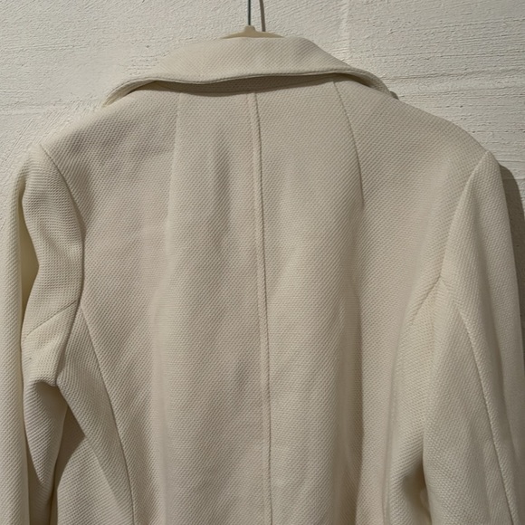 Joan Rivers Ivory Red Carpet Stretch Pique Button-Front Blazer size XS - Picture 8 of 11